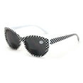 thumbnail image 2 of Women Bifocal Reading Sunglasses Reader Glasses Cateye Vintage Jackie O Leopard Checker, 2 of 5