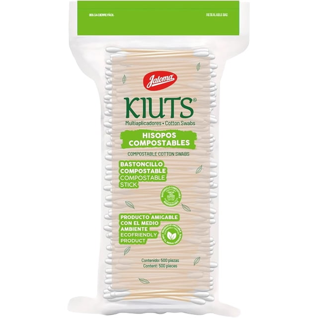 Jaloma | Kiuts Swabs, Multi-Applicator Tips 100% Cotton, Resealable Bag with 500 Pieces