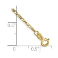 thumbnail image 4 of Auriga Fine Jewelry 10K Yellow Gold 1.25mm Flat 10inch Figaro Chain Anklet for Women, 4 of 5