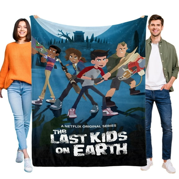 The Last Kids on Earth Flannel Blanket Fun and Cozy Throw Blanket Perfect for Bedroom Playroom or Travel Ideal Gift for Boys and Girls 30"x40"