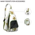 thumbnail image 2 of Farmhouse Floral Crossbody - Rustic Sunflower & Butterfly Pattern, Multi-Pocket Anti-Theft Daypack, 2 of 4