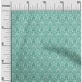 thumbnail image 2 of oneOone Rayon Sea Green Fabric Baroque Craft Projects Decor Fabric Printed By The Yard 56 Inch Wide, 2 of 4