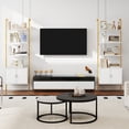 thumbnail image 2 of Gymax 2PCS 72.5'' Tall Bookshelf 5 Tier Wall Mount Ladder Bookcase w/ Cabinet White, 2 of 10