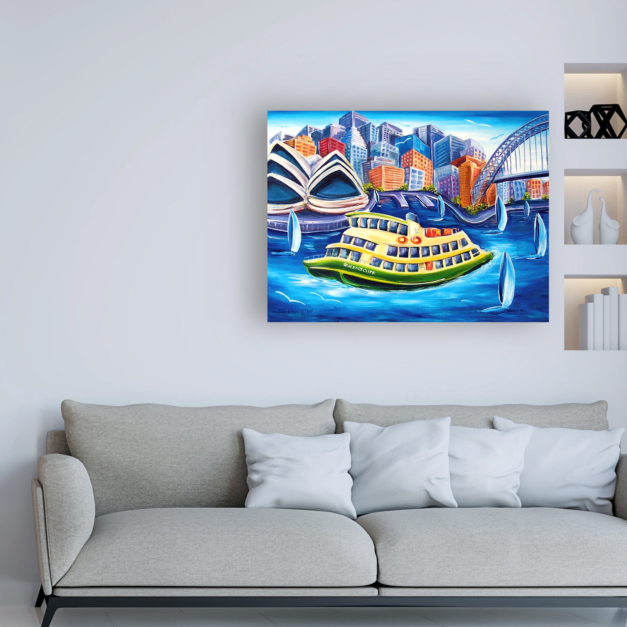 Trademark Fine Art 'Tourist Ferry' Canvas Art by Deborah Broughton
