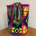 thumbnail image 4 of Colombian Handbags, Mochila Wayuu, 100% Colombian Cotton Handmade Bucket Bag, 4 of 6