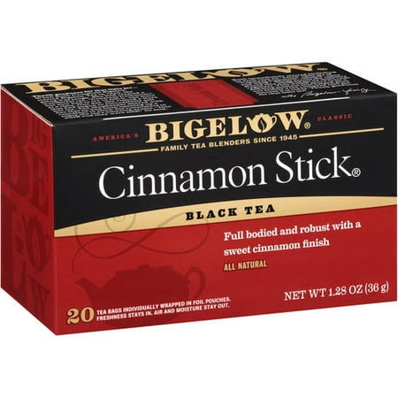 (3 Boxes) Bigelow Black Tea, Cinnamon Stick, 20 (Best White Tea Bag Brands)