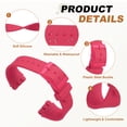 thumbnail image 4 of Correa de reloj de silicona Uxcell de 19 mm, correas suaves de liberación rápida con hebilla de plástico y barra de resorte de acero inoxidable para hombres y mujeres, rojo rosa, 4 of 7