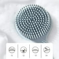 thumbnail image 4 of Cepillo de masaje corporal Cepillo para la espalda Mango largo Cepillo para el baño y la ducha con cerdas antideslizantes y ultrasuaves Cepillo corporal de silicona exfoliante anticelulítico, 4 of 5