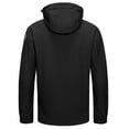 thumbnail image 2 of Little Donkey Andy Men's Softshell Hiking Jackets Ski Snow Fleece Lined Lightweight Removable Hood Black S, 2 of 7