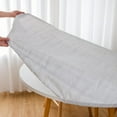 thumbnail image 4 of GFDYREE Round Fitted Vinyl Tablecloth Waterproof Elastic Edged Table Cloth - Weather Gray Wood -Plastic Table Covers for 45"-56" Round Table, 4 of 7