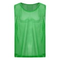 thumbnail image 3 of Hansber Men's Sports Vest Sleeveless Tees Shirt Muscle Shirts Tank Tops Bodybuilding Basketball Green XL, 3 of 6