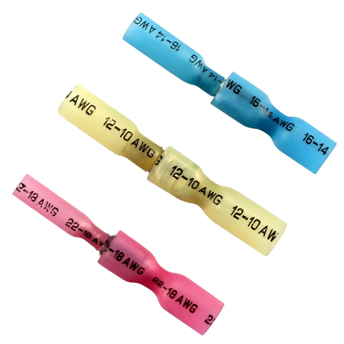 300/220/140-piece heat-shrink flat terminal electrical connectors Female and male cable mating connectors Quick-crimp cable connector kits