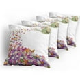 thumbnail image 5 of Ambesonne Floral Throw Pillow Cover 4 Pack, Flowers Watering Pot, 24", Multicolor, 5 of 7