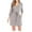 Gray, variant on XuJwPNcy Women's Soft Lace Trim Robes Short Bathrobes Long Sleeve Sleepwear Lightweight Loungewear with Pockets