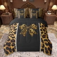 thumbnail image 3 of Feelyou Leopard Print Bowknot Twin Bedding Sets 7-Piece, Brown Cheetah Polkadots Bedding Comforter Set, Teens Kids Boys Girls Reversible Sheet Sets, Ultra Soft Bedroom Decor, 3 of 9