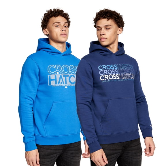 Crosshatch Mens Larmen Hoodie (Pack of 2)