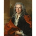 thumbnail image 2 of Nicolas de Largillière 20x24 Black Ornate Framed Double Matted Museum Art Print Titled: Portrait from Ani Louis Goislard the Monshort, Come the Richbourg-Le-Trolre (1734), 2 of 5