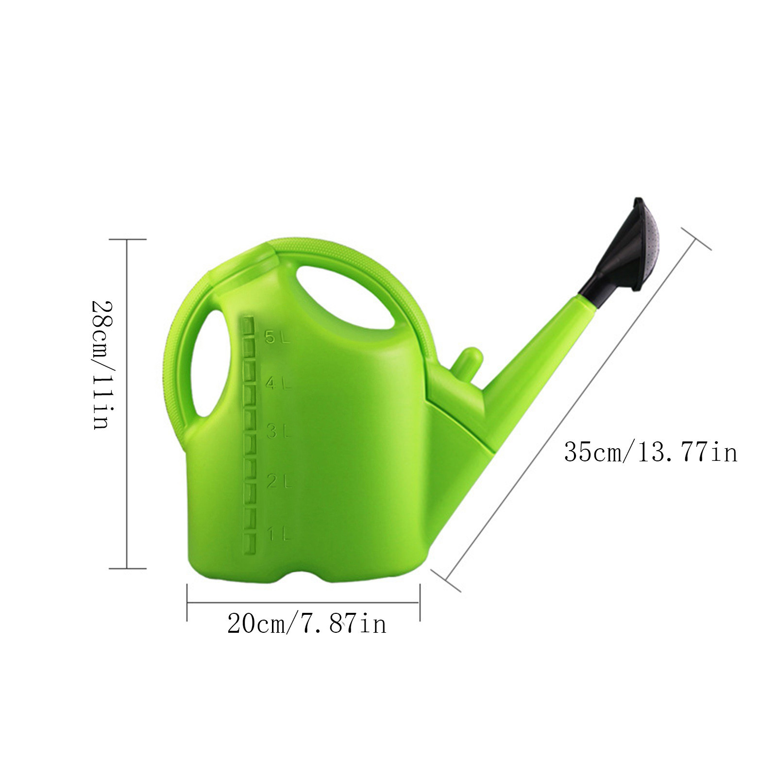 Jierger 1.32 Gallon Detachable watering can showerhead Watering Can for Indoor Plants, Garden Watering Cans for Outdoor Plant House Flower Modern Plant Large Long Spout with Sprinkler Head