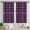 Purple and Black, variant on Red and Green Checkered Pattern Blackout Curtains,Triple Weaved Fabric,Thermal Insulated,Room Darkening,Grommet Top,2 Panels,42x45in(107x114cm)