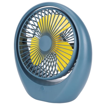 YAHHU Portable Electric Fan for Desk 3-Speed Quiet Adjustable Table Desktop Mini USB Charging Personal Fan for Dormitory Office Home (9.4 x 8.7 Inches / 24 x 22 cm)