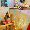 thumbnail image 5 of Hometravel Colorful Snowflake Decals, Luminous Christmas Stickers, Fluorescent Wall Decor for Holiday and Party Background, 5 of 6