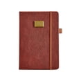 thumbnail image 2 of Home Decor Qwtwty English Imitation Leather Hard Cover One Page Per Day 2025 Calendar Planner, 2 of 6