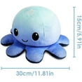 thumbnail image 2 of Adorable Two-Sided Flip Soft Reversible Octopus Plush Stuffed Animal, 2 of 5