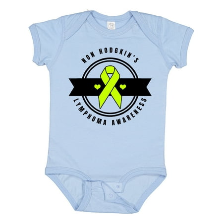 

Inktastic Non Hodgkin s Lymphoma Awareness Badge Gift Baby Boy or Baby Girl Bodysuit