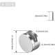 thumbnail image 5 of 4 Uds Dn Clips De Vidrio Para Baño Clip De Vidrio De Aleación De Zinc H D H, Adecuado Compatible Con Baños, Lugares Públicos, Etc., 5 of 5