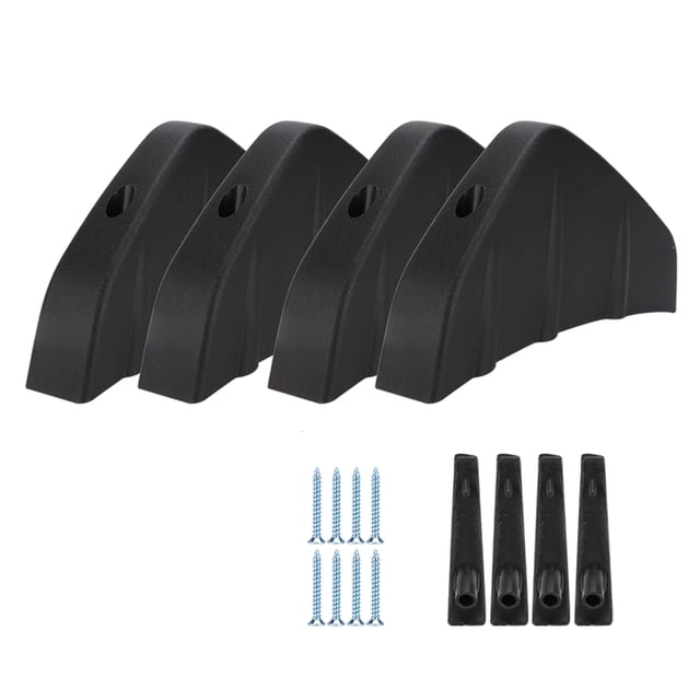 Rear Bumper Guard, Reliability 4pcs Black Rear Bumper Lip Easy Install PP Material for Maintenance Replacement Universal for Modify Your Car