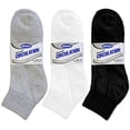thumbnail image 3 of 9 Pairs Diabetic Ankle Circulatory Socks Health Support Men Loose Fit Size 10-13, 3 of 6