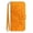 Yellow, variant on Allytech Wallet Case for Apple iPhone 17, Folio Embossed Floral PU Leather Kickstand Hand Strap Magnetic Snap Protective Case for iPhone 17, Yellow