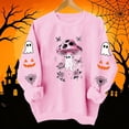 thumbnail image 2 of Enjoytime Halloween Womens Sweatshirt Fall Fashion Long Sleeve Pullover Tops Casual Cute Ghost Graphic Crewneck Sweatshirts, 2 of 7