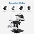 thumbnail image 4 of KIWI design VR Stand Compatible with Oculu Quest 2 / Valve Index / HP Reverb G2 / Quest / PSVR 2 Headsets (Black), 4 of 7