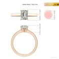 thumbnail image 5 of ANGARA Natural 1.5 ct Diamond Engagement Ring in 14K Rose Gold for Women (Size-7.5x5.5mm| Color-K| Clarity-I3) | April Birthstone, Birthday, Anniversary, Jewelry Gift for Women | Natural Diamond Ring, 5 of 9