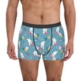 thumbnail image 4 of Wukai Rabbit And Balloon Print Men’s Underwear Breathable Boxer Briefs,&nbsp;Moisture Wicking & Breathable-Medium, 4 of 7