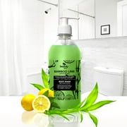 Beauty Soft Body Wash with Pump Antibacterial Moisturizing, Bamboo Lime, 16.9 oz