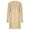 Khaki, variant on Lovskoo Cardigan Sweaters for Women Open Front Solid Color Knit Medium Length Long Sleeve Oversized Winter Outerwear Tops Pink