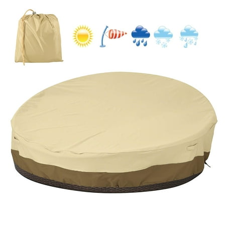 Willstar Outdoor Daybed Cover Round Patio Sofa Covers Waterproof And Dustproof Garden Furniture 228cm Diameter 83cm H Canada Willstar Outdoor Daybed Cover Round, Round Outdoor Daybed Cover