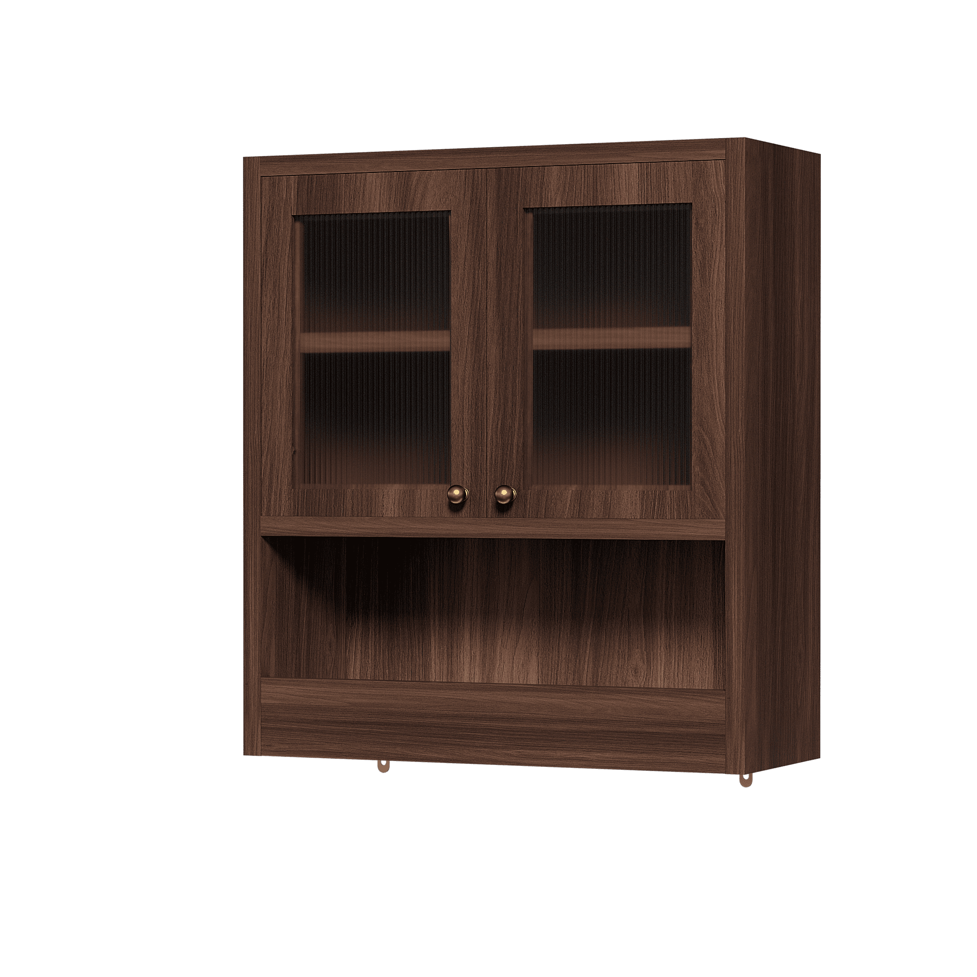 Mintazer Farmhouse Bathroom Medicine Cabinet with Adjustable Shelves, 2 Doors Wall Cabinet over The Toilet Storage, Brown
