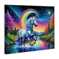 thumbnail image 2 of Stupell Industries Contemporary Rainbow Prism Unicorn Canvas Art, 48 x 36, by Tabz Jones, 2 of 8