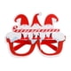 thumbnail image 1 of Decoración navideña de gafas de fieltro, un regalo perfecto para amigos para cosplay, tres modelos ancianos rojos, 1 of 5
