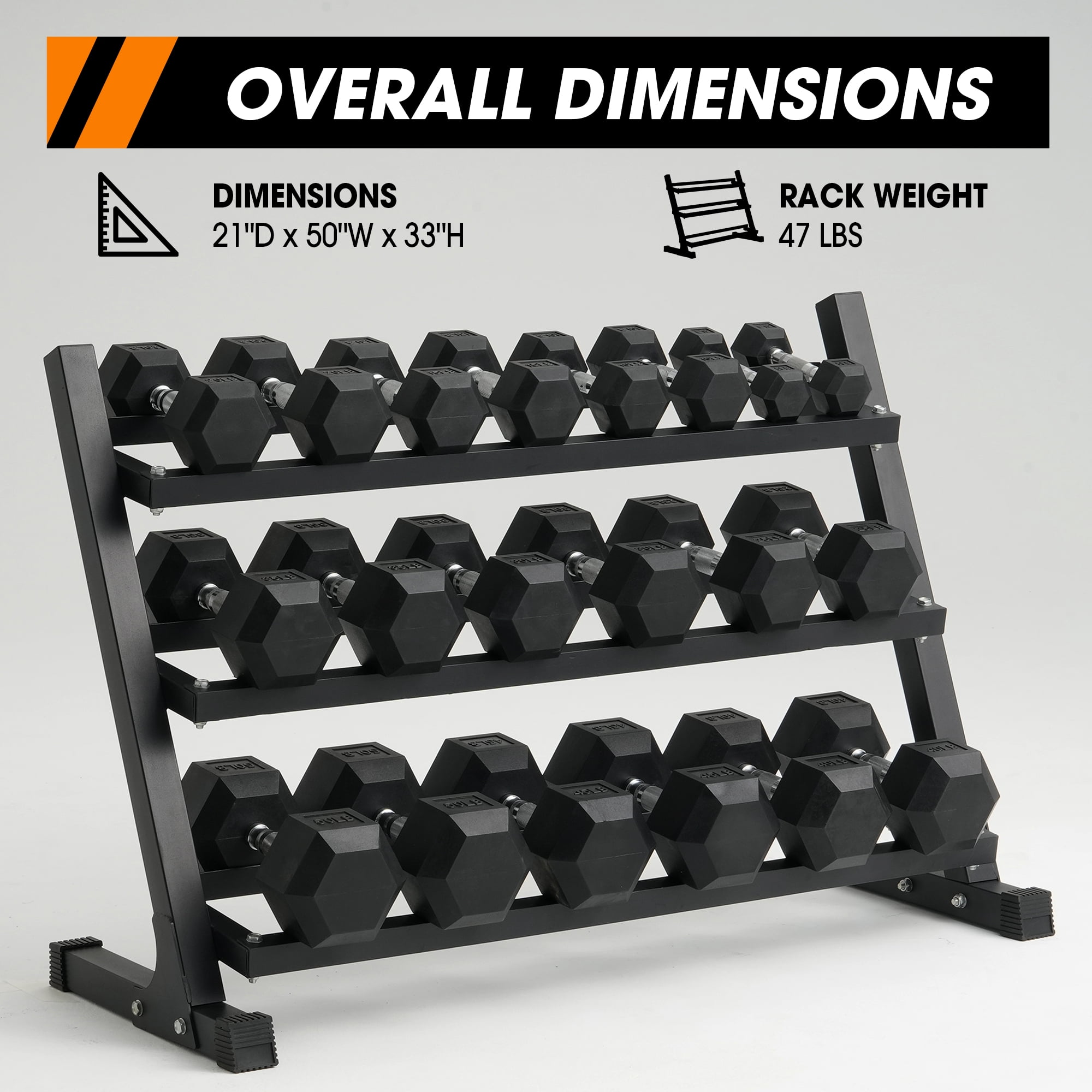 Mikolo Rubber Hex Dumbbell Set with Racks and FID Weighted Bench, Options in 550lbs, Strength Training Weight Set Home Gym