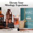 thumbnail image 3 of BARE BARREL&reg; Mixology Bartender Kit Bar Set | 14-Piece Cocktail Shaker Set | Martini Barware Mixing Tools for Home Bartending | Incl. 35 Recipe C, 3 of 9