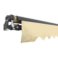 thumbnail image 2 of ALEKO Motorized Black Frame Retractable Home Patio Canopy Awning 20x10 ft, Ivory Color, 2 of 7