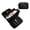Black, variant on Portable Reinforced Lining Leakproof Travel Toiletry Organizers