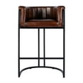 thumbnail image 2 of Butler Specialty Company Rockford 29" Seat Height Leather Bar Stool-Brown, 2 of 5