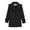 Black, variant on Girls Double Breasted Trench Coat Kids Long Peacoat Girls Trench Coat