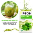 thumbnail image 6 of Tipson Organic Matcha Green Tea - Organic Mint - 25 Foil Enveloped Double Chambered Bags - Antioxidant Benefits - Health Energy Supplement - Keto/Paleo, 6 of 8