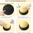 thumbnail image 3 of CNKOO 4pcs Interactive Dog Voice Recording Buttons - Teach Your Pet to Talk  Wireless-Free  Battery-Free  Easy Communication Training Tool for Pet Owners ZZZ, 3 of 6